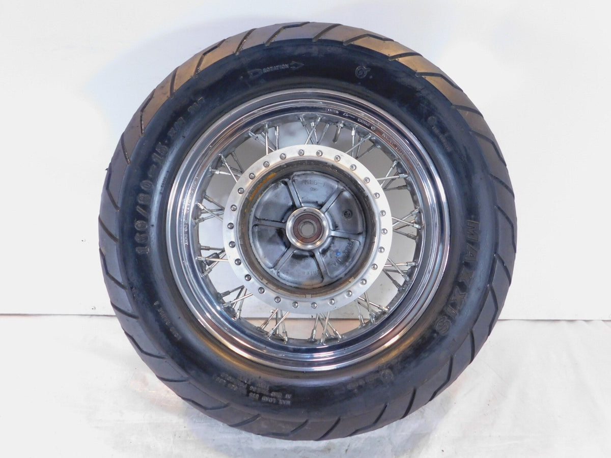 2004-2006 Honda VT750 VT750C Shadow Aero 750 Chrome Laced Rear Wheel Rim & Tire - C3 Cycle