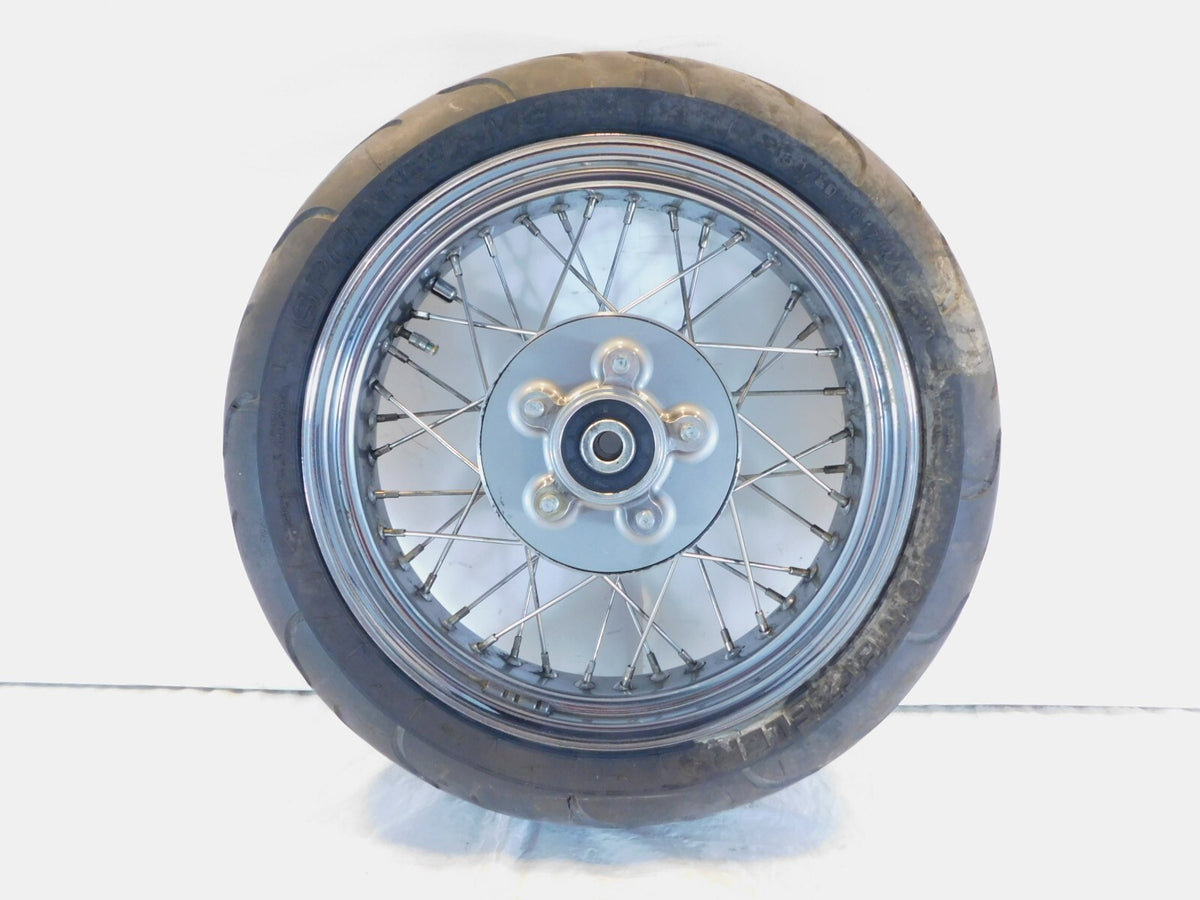 1998-2003 Triumph Thunderbird Sport Chrome Spoked Rear Wheel Rim & Tire