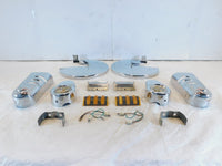 Harley Electra Glide Chrome Left & Right Front Wheel Rotor & Caliper Dress Kit - C3 Cycle