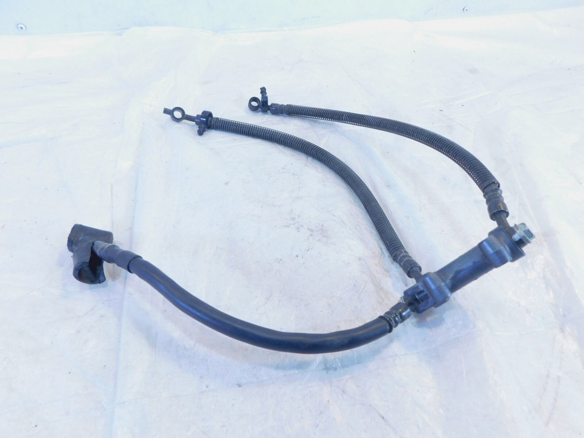 90-92 Kawasaki Ninja ZX-11 ZX1100 Front Wheel Brake Hose Pipe Lines w/ Splitter - C3 Cycle