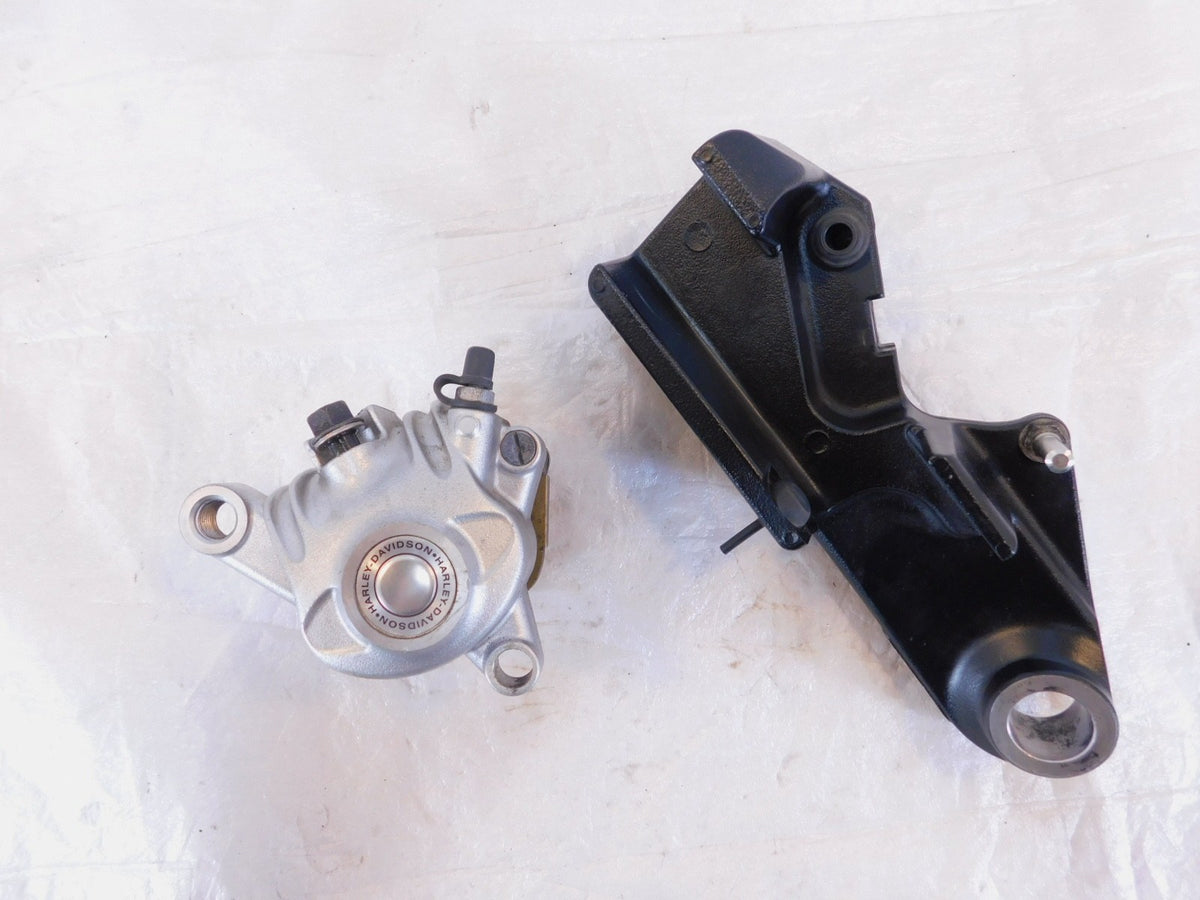 Harley Sportster 883 & 1200 Black Rear Wheel Foot Brake Caliper w/ Bracket - C3 Cycle