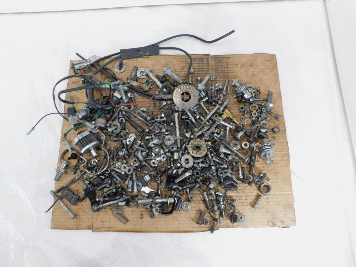 1989 89 Harley Davidson Tour & Electra Glide Nuts Bolts & Brackets Parts Box Lot - C3 Cycle