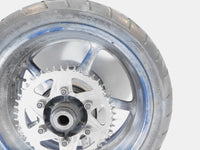 2003-2009 Yamaha YZFR6S YZF R6S & YZFR6 R6 Blue Rear Wheel Rim and Rotor - Bent - C3 Cycle