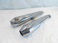 2015 & 2016 Triumph Thruxton 900 Left/Right Rear Exhaust Muffler Pipes - Dents - C3 Cycle