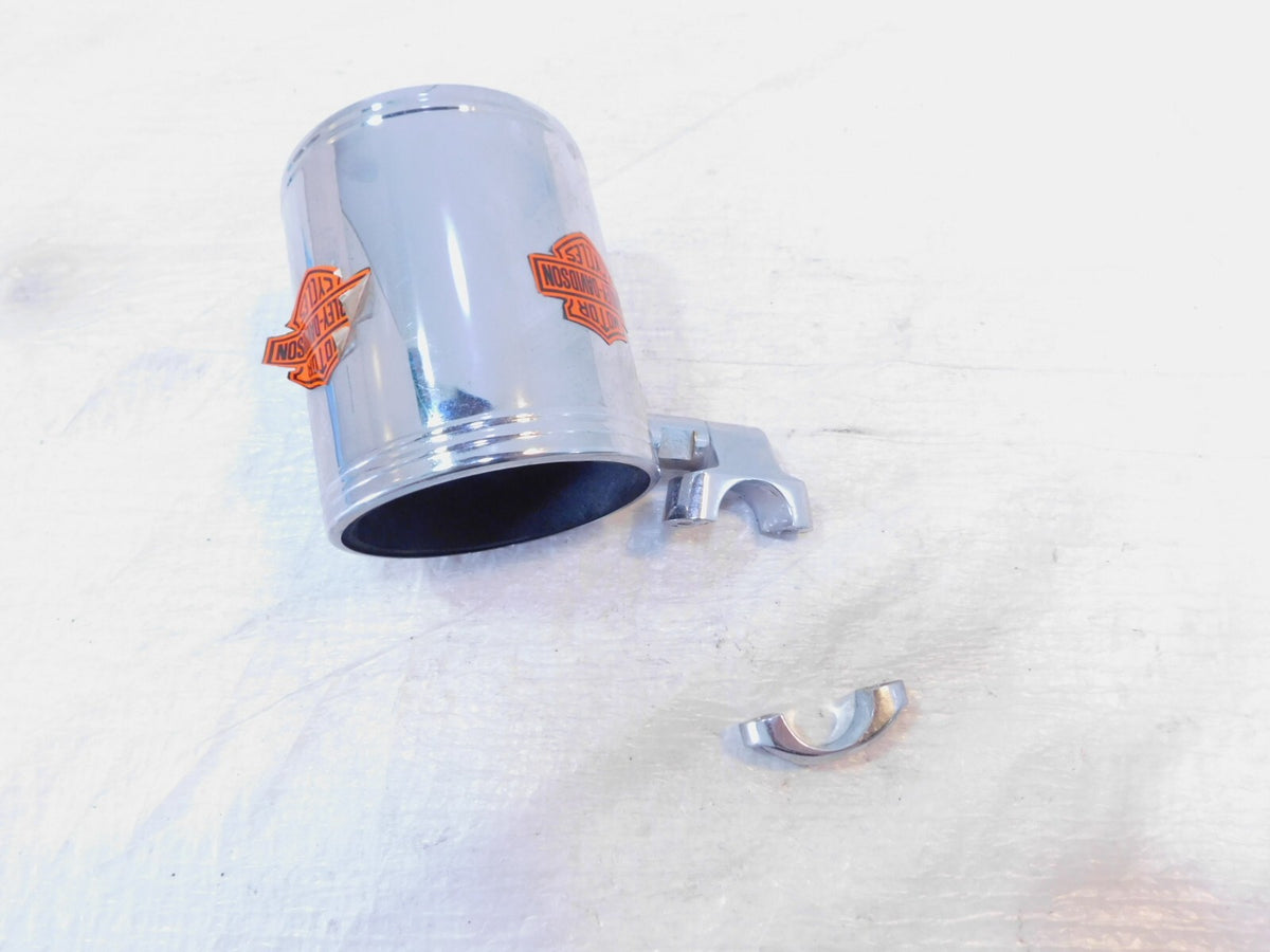 Harley Electra Glide Classic FLHTCI Chrome Handlebar Cup Holder & Mount Bracket - C3 Cycle