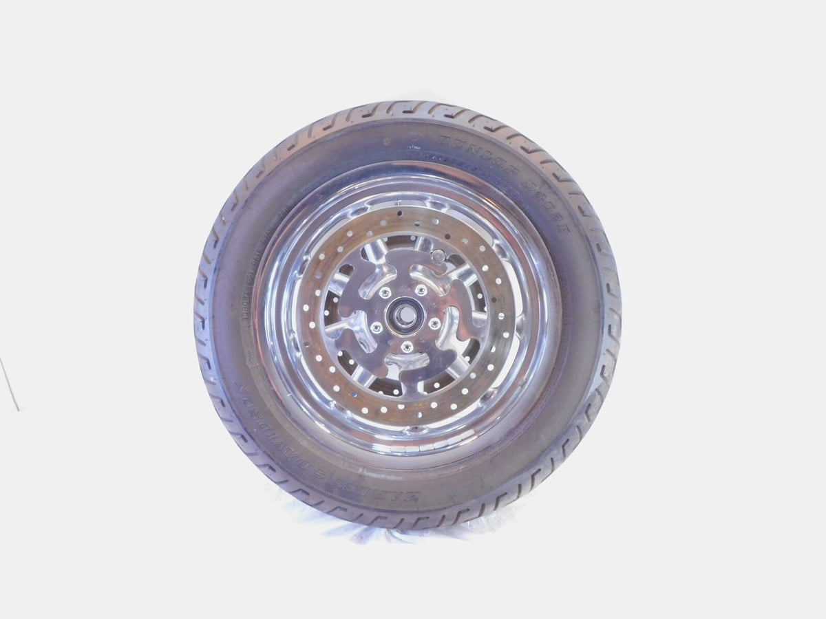 Harley Davidson Road Street & Electra Glide Chrome Cast Front Wheel Rim w/Tire - C3 Cycle