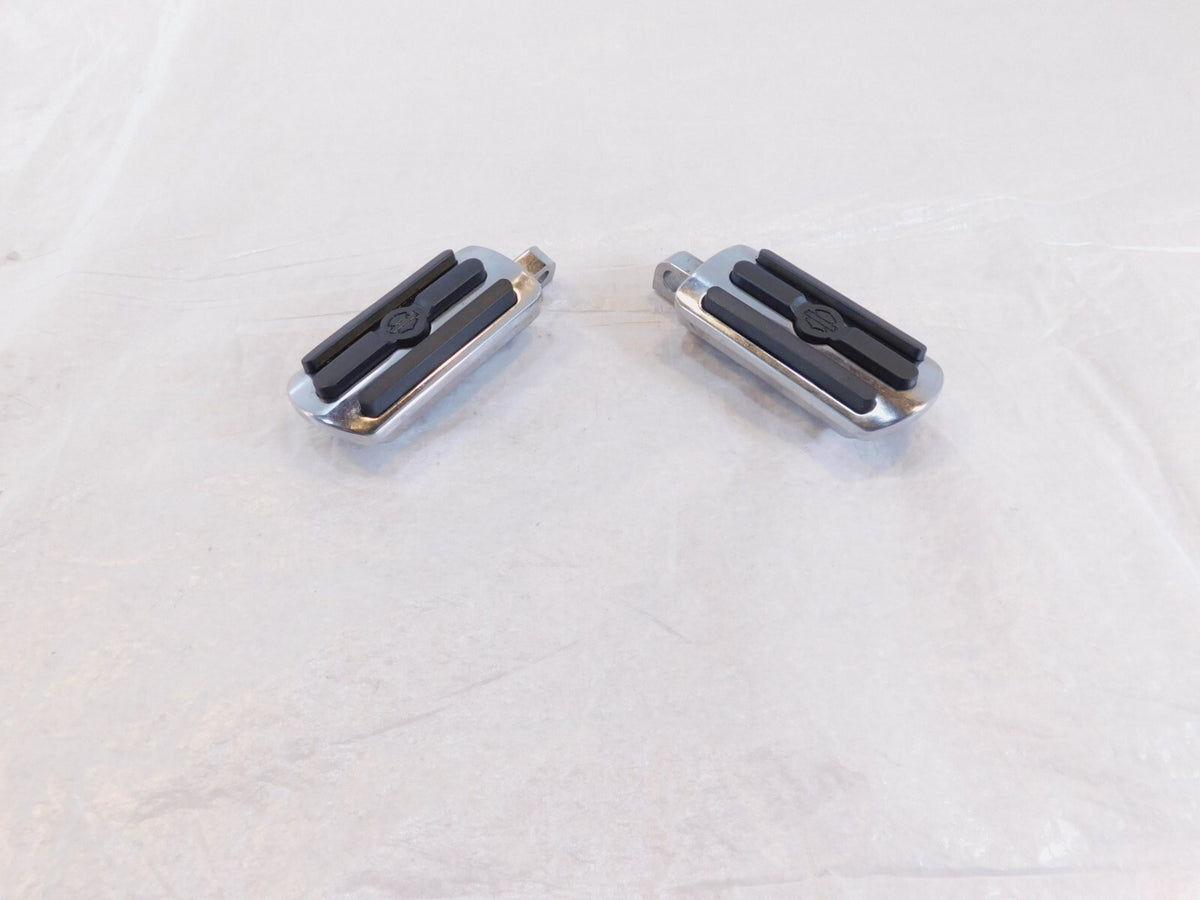 Harley Touring FXR Dyna Sportster & Softail Chrome & Rubber Footpegs Footrests