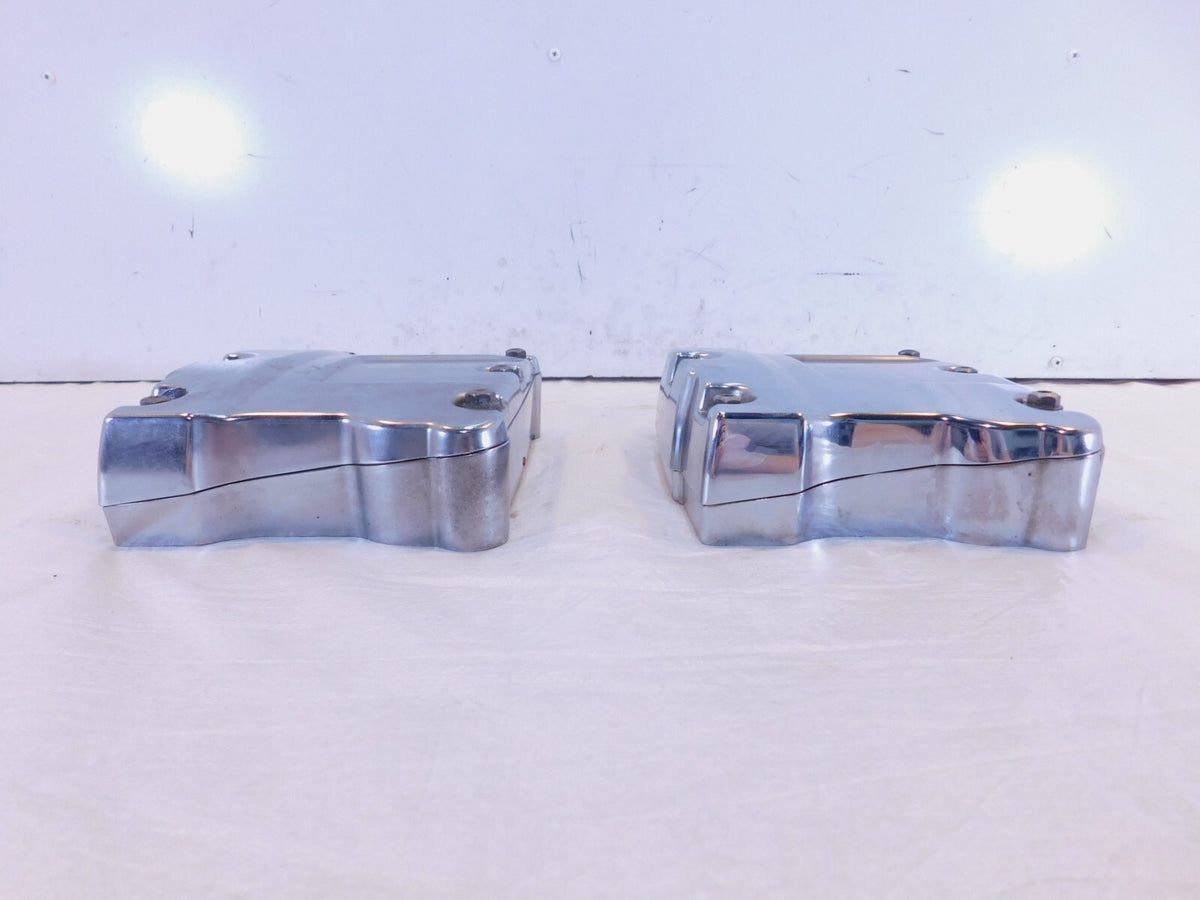 Harley Davidson Touring Dyna & Softail Chrome Cylinder Head Rocker Boxes - C3 Cycle