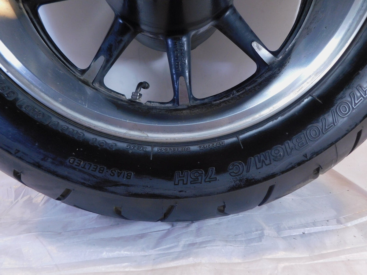2009 Kawasaki Vulcan 1700 Nomad Voyager VN1700 Silver Rear Wheel Rim & Tire - C3 Cycle