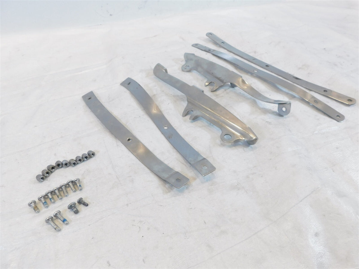 Bent Harley Davidson Sportster 883 1200 Custom Hugger Front Windshield Brackets - C3 Cycle
