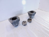 Pair Harley Davidson Sportster 1200 Silver Engine Cylinder Jugs w Wiseco Pistons - C3 Cycle