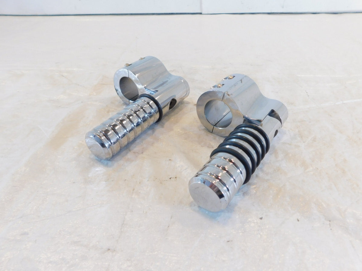 Harley Electra Glide & Road King Highway Footrest Footpeg Mount Bracket Clamps - C3 Cycle