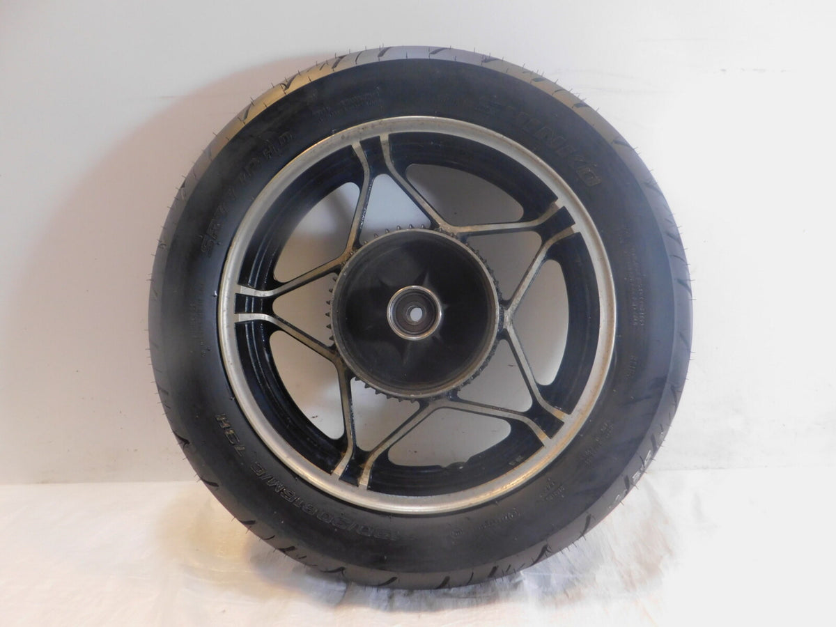 1982 & 1983 Honda V45 Magna 750 VF750 VF750C Rear Cast Black Wheel Rim w/ Tire - C3 Cycle
