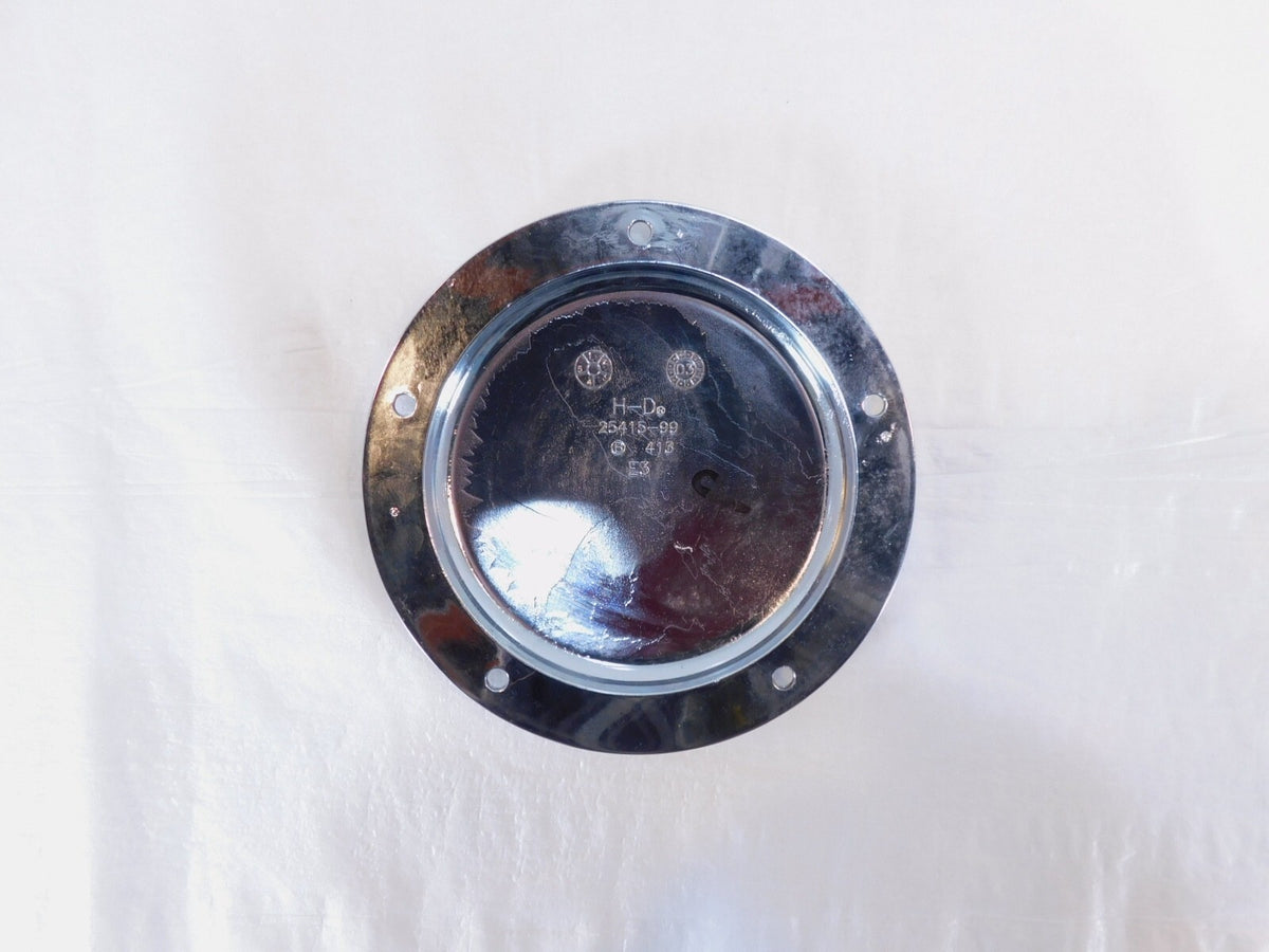 Harley Davidson Twin Cam Dyna & Softail Left Engine Chrome Derby Clutch Cover - C3 Cycle