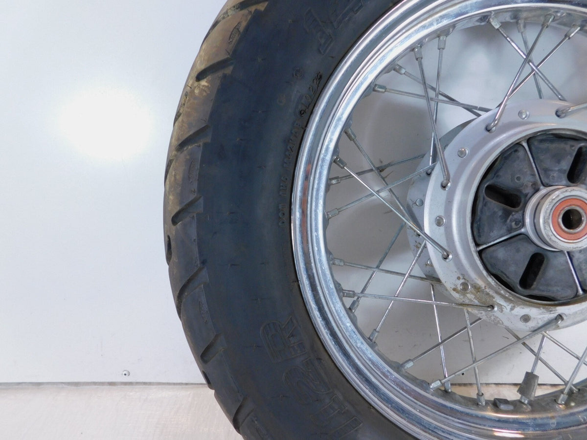 1996-2000 Honda Rebel CMX250 CMX250C Rear Spoked Wheel Rim & Hub 2.75x15 -Bent - C3 Cycle