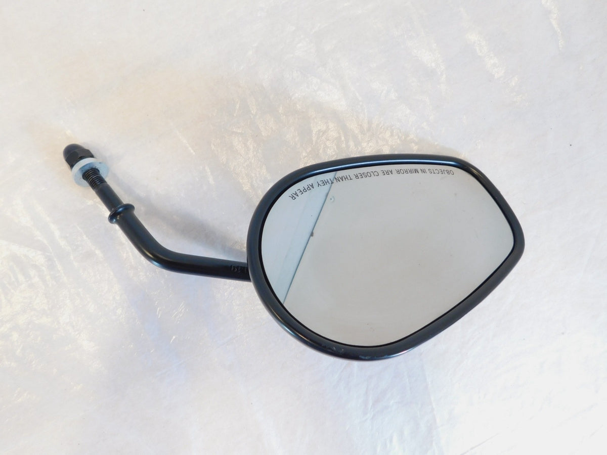 Harley Davidson FXR & Softail & Dyna & Sportster Black Left Rear View Mirror - C3 Cycle