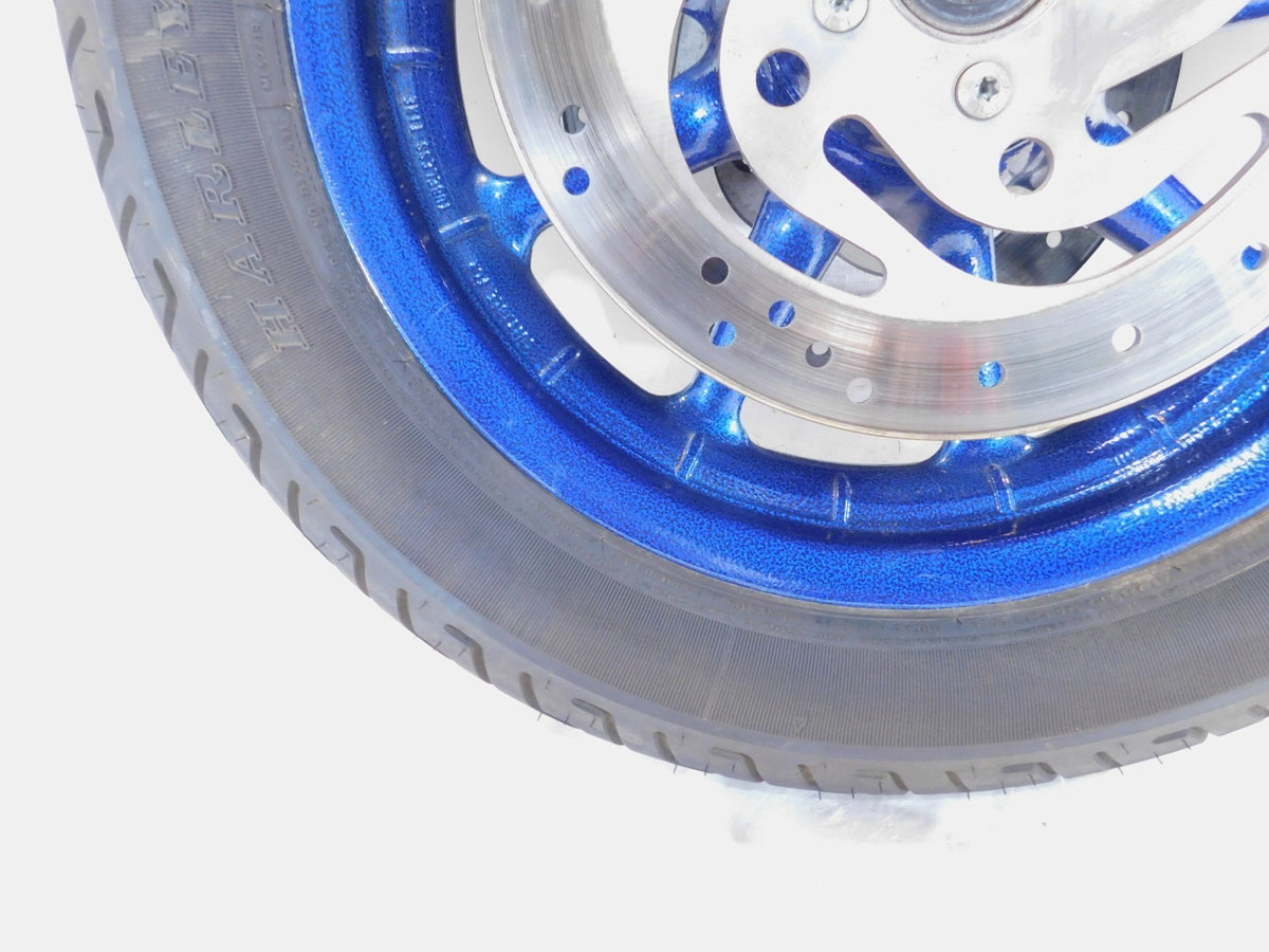 Harley Davidson Touring Road King & Electra Glide Blue Cast Front Wheel Rim - C3 Cycle