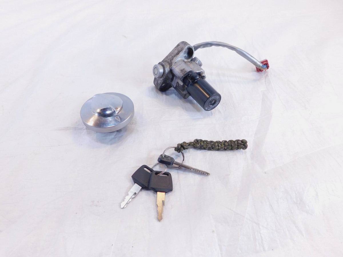 Yamaha V-Star 650 XVS650 & 1100 Ignition Switch Steering Lock Gas Cap Set & Key - C3 Cycle