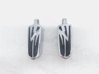 Harley Touring FXR Dyna Sportster & Softail Chrome & Rubber Footpegs Footrests - C3 Cycle