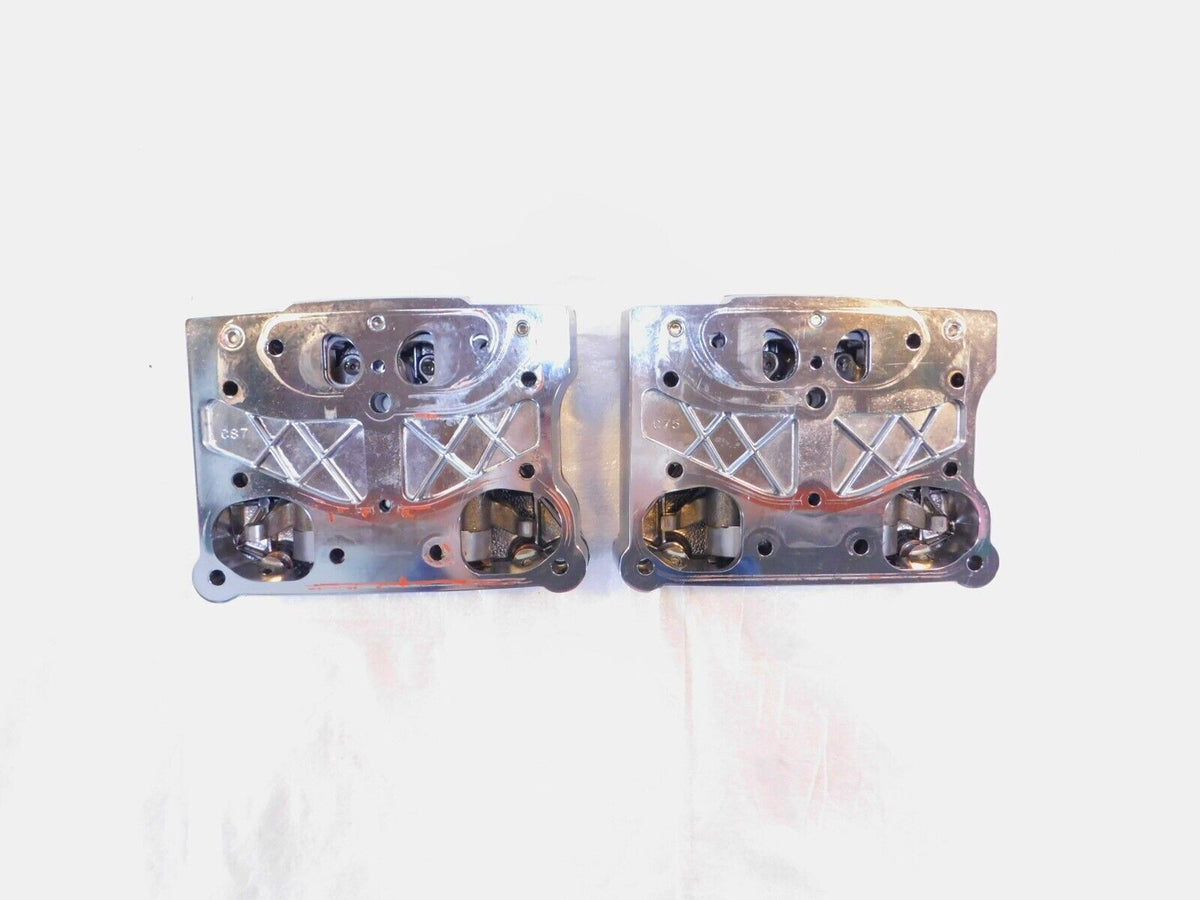 Harley Road King Dyna & Softail Chrome Cylinder Head Top Rocker Boxes & Arms - C3 Cycle