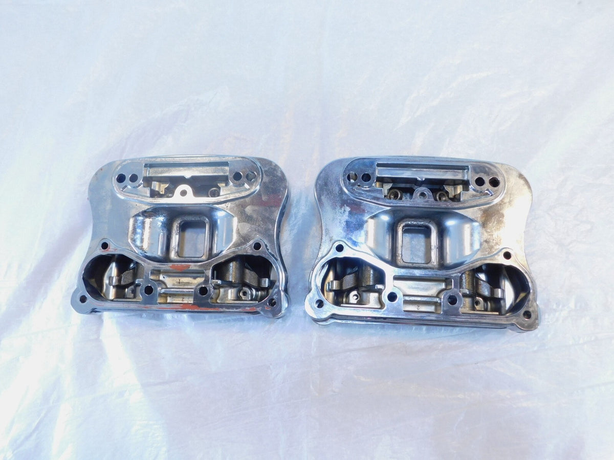 Harley Davidson Sportster 883 & 1200 Black Cylinder Head Cover Rocker Boxes - C3 Cycle