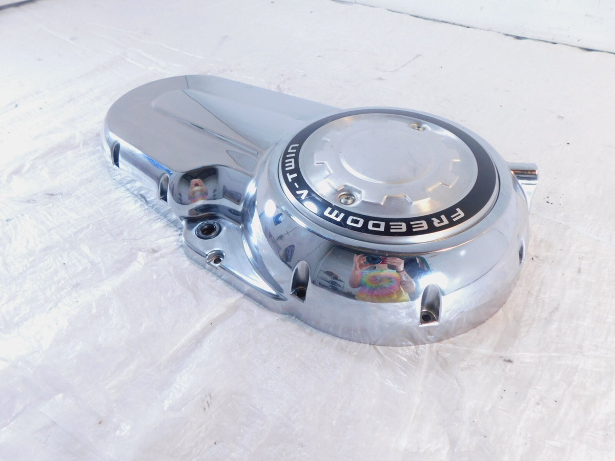 08-10 Victory Hammer Kingpin Vegas Vision Left Engine Motor Primary Clutch Cover - C3 Cycle