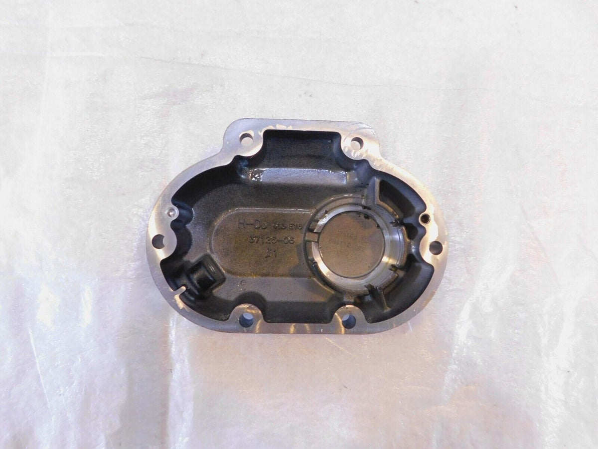Harley Davidson Street Electra Glide Dyna Softail Black Transmission Side Cover - C3 Cycle