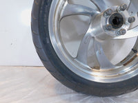 2006 2007 2008 Victory Kingpin & Vegas Silver Cast Rear Wheel Rim w/ Tire 18"x5" - C3 Cycle