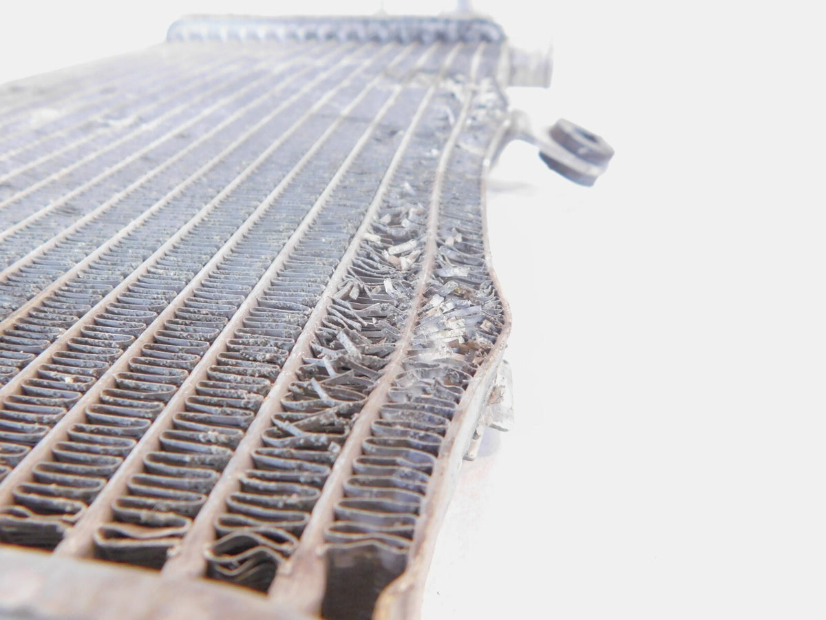 Honda Interceptor VFR800 VFR800A Left Engine Motor Coolant Radiator -Bent - C3 Cycle