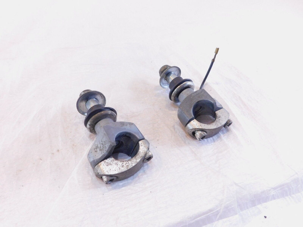 84-95 Harley Davidson Electra Glide Classic Handlebars Riser Mount Brackets Pair - C3 Cycle