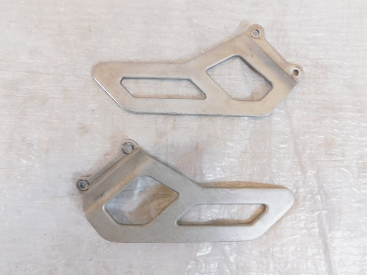 2000-2003 Aprilia SL1000 Falco Front Silver Left/Right Footrest Foot Heel Guards