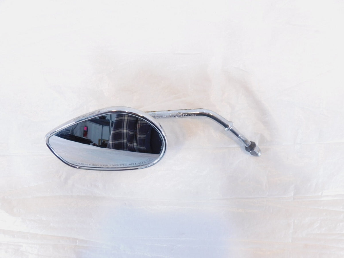 Harley Dyna Sportster Softail FXR & Sportster Front Left Chrome Rear View Mirror - C3 Cycle