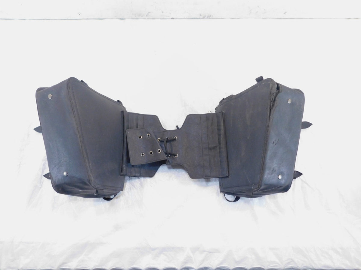 Harley Davidson Dyna Street Bob Wide Glide Left Right Black Side Bag Saddlebags - C3 Cycle
