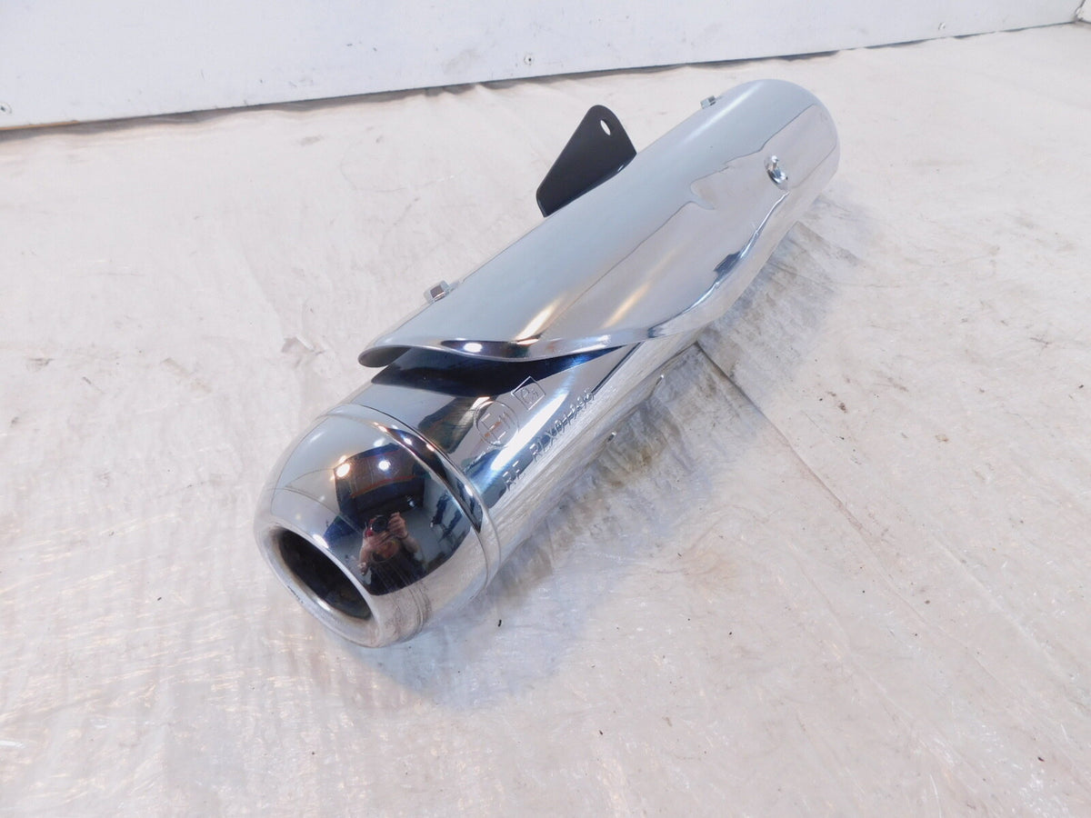 Royal Enfield Meteor 350 Euro 5 Chrome Rear Exhaust System Muffler Pipe & Shield - C3 Cycle