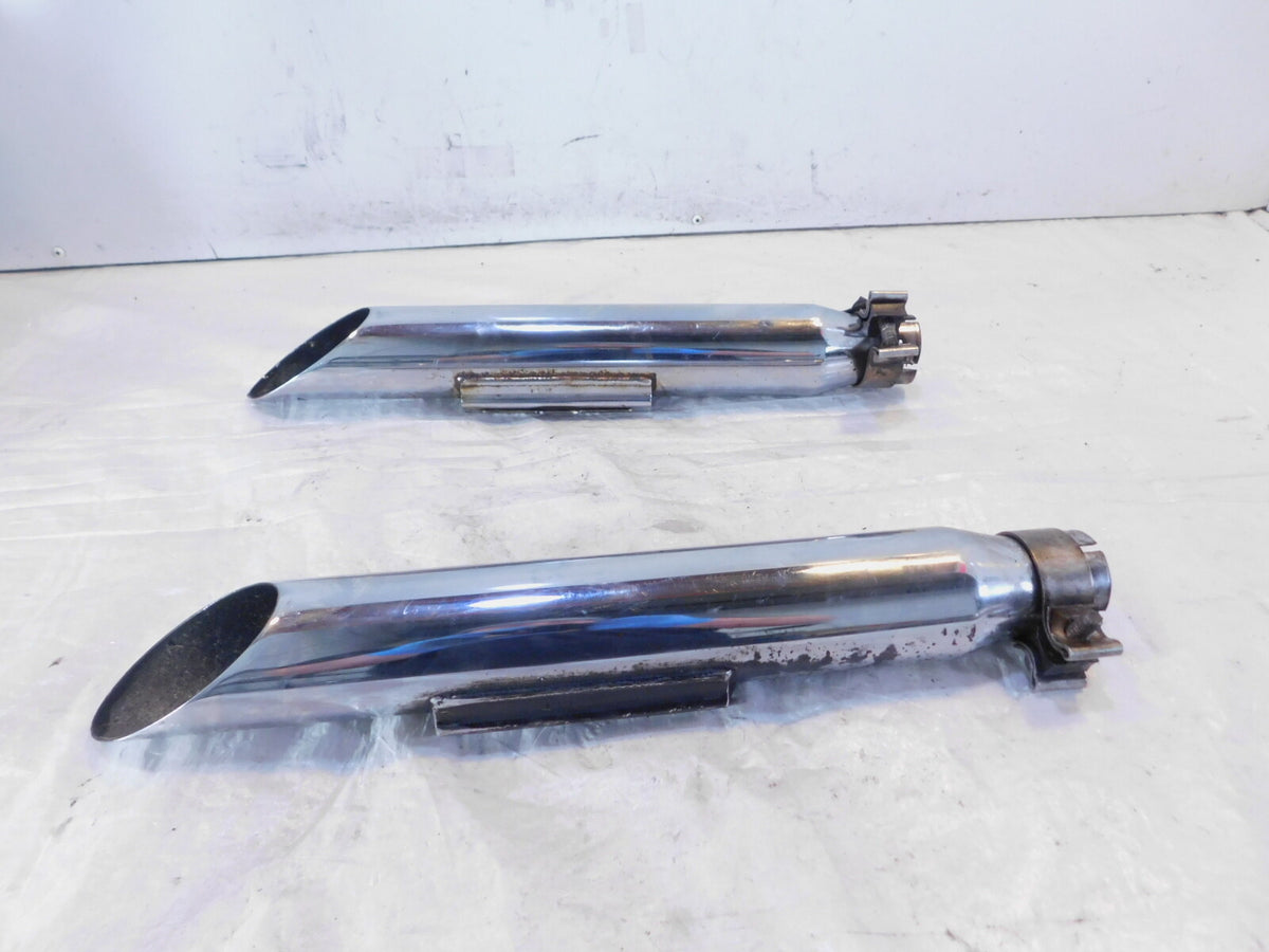 1991-1994 Harley Davidson Dyna Low Rider & Wide Glide Slash Cut Pipe Mufflers - C3 Cycle