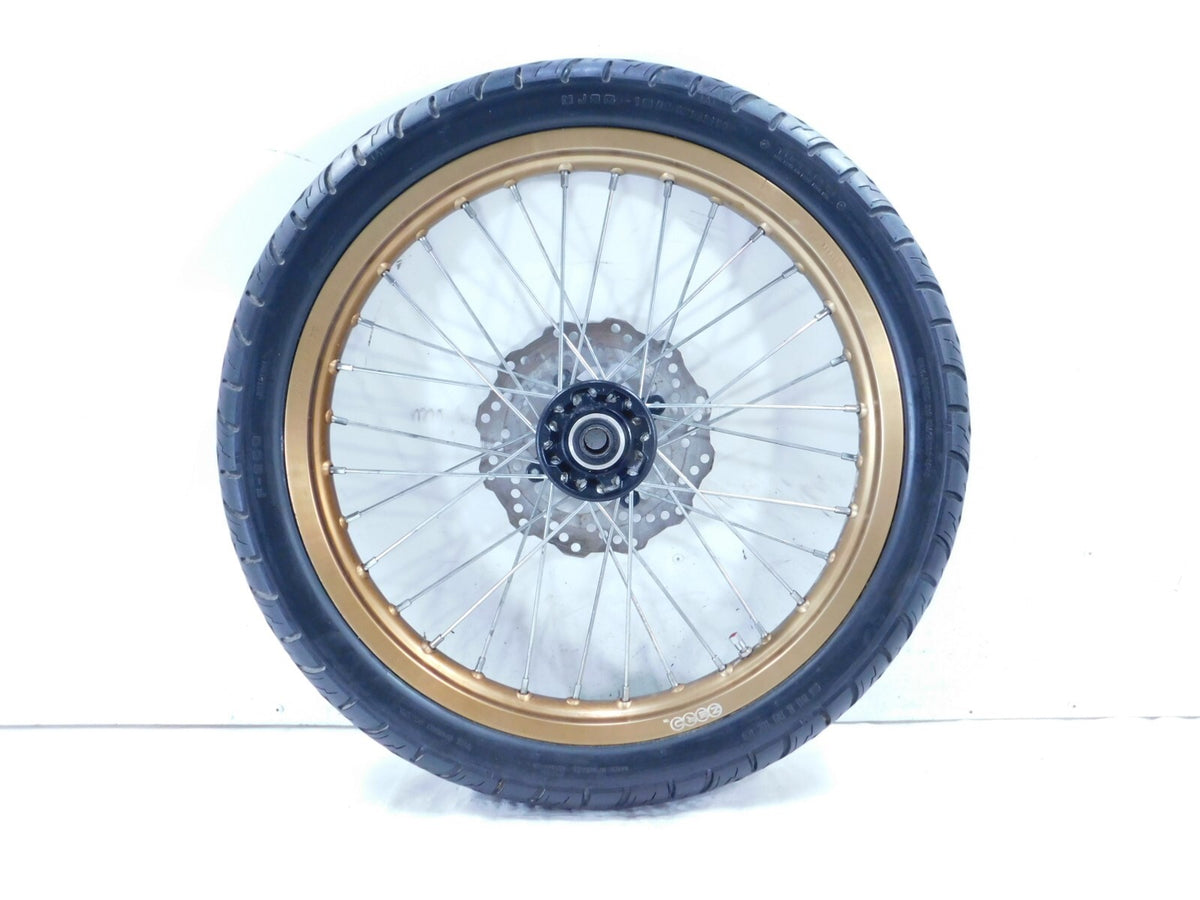 2012 Zero Motorcycle XU Spoked Laced Wire Front Wheel Rim w/ Tire & Brake Rotor - C3 Cycle