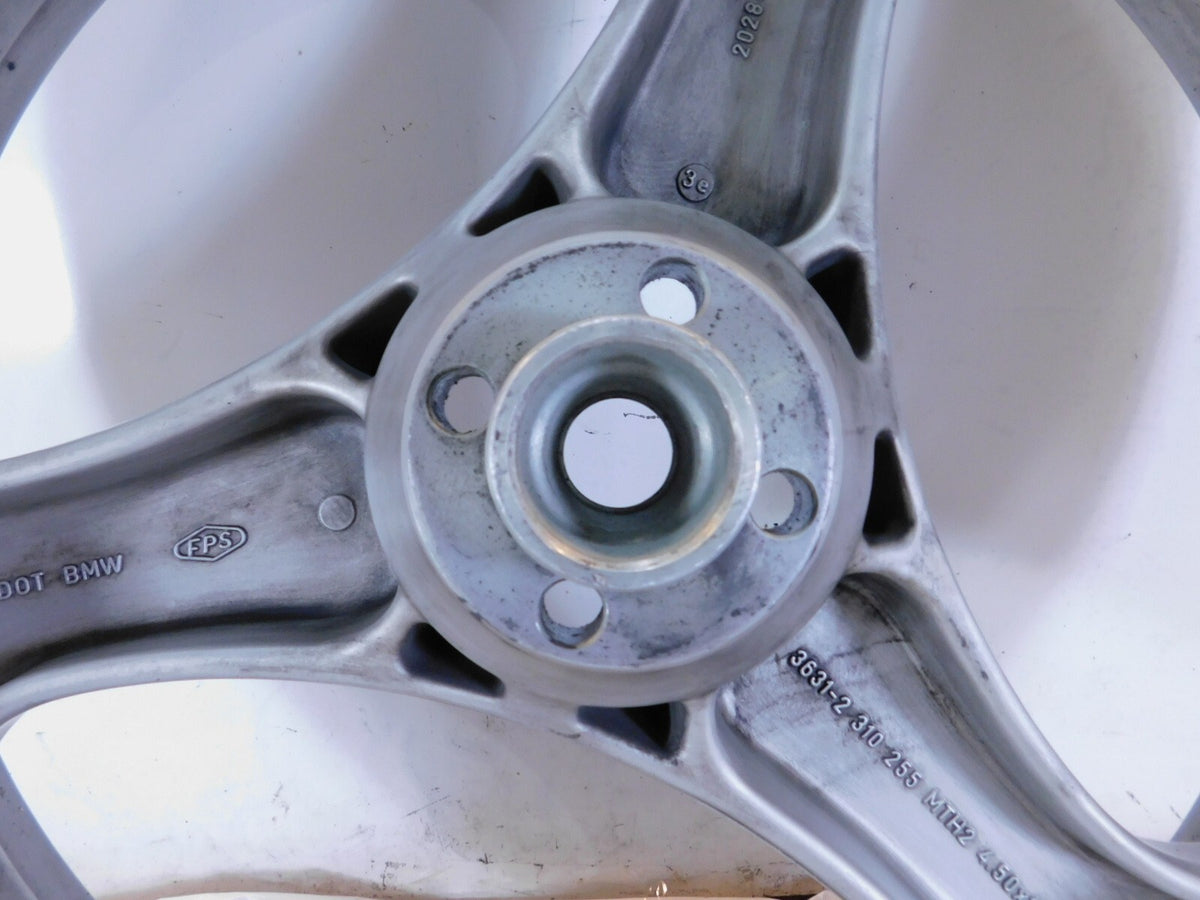 BMW K1 K1100LT R1100R R1100RT R1100RS & R850R Cast Silver Rear Wheel Rim & Tire - C3 Cycle