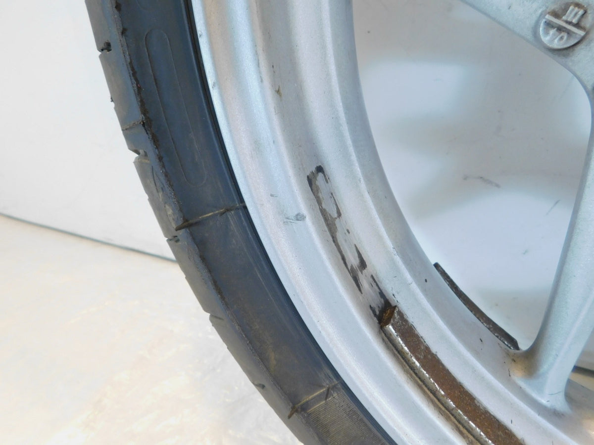 2005-13 BMW R1200RT R1200ST R1200 RT ST R900RT Silver Front Wheel -Slightly Bent - C3 Cycle