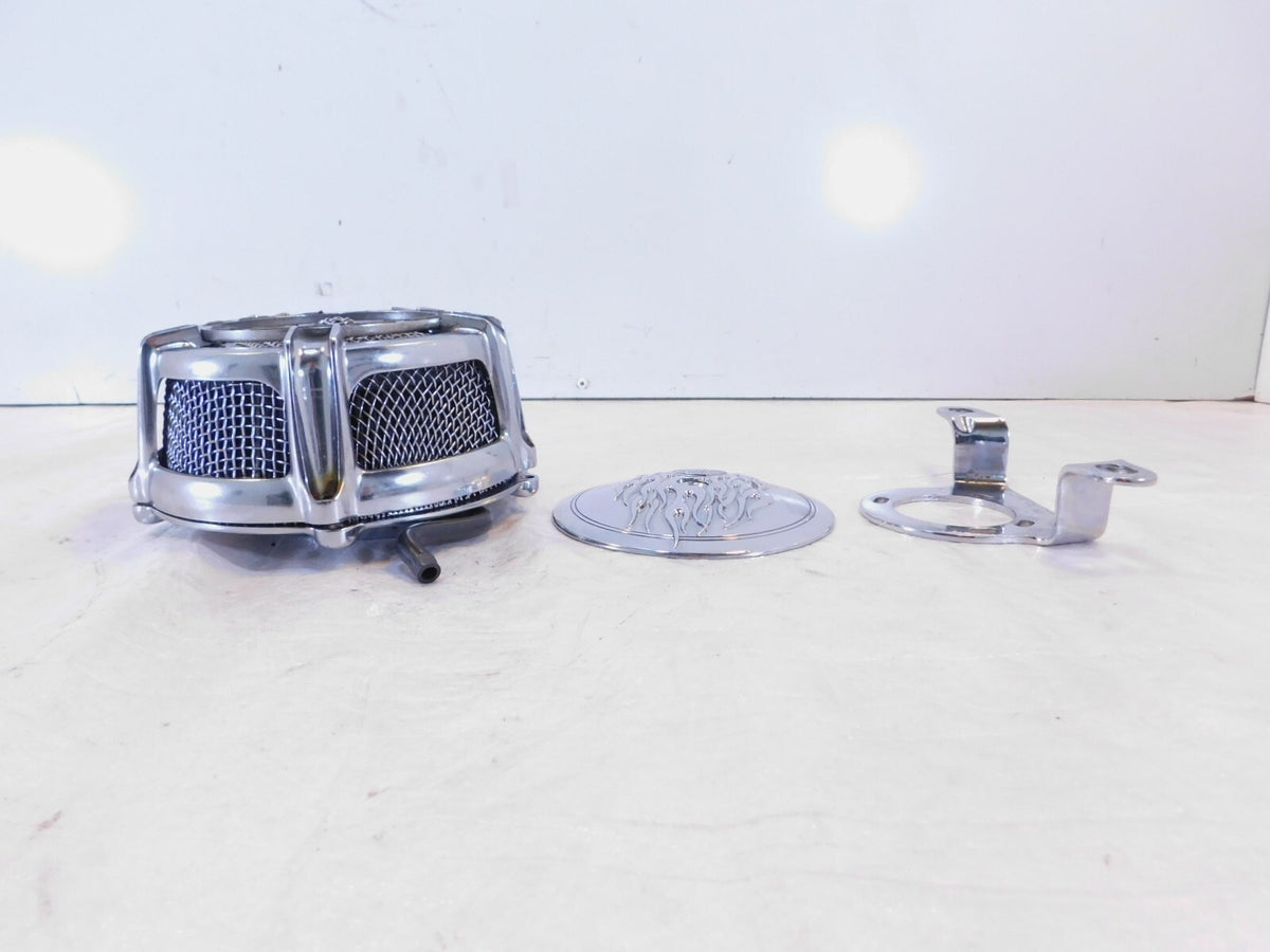 Harley Davidson Electra Glide Dyna & Softail Chrome Air Intake Filter Cleaner - C3 Cycle