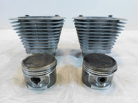 Pair Harley Davidson Sportster 883 Silver Cylinder Jugs w/ Pistons P/N: 16446-86 - C3 Cycle