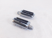 Harley Touring FXR Dyna Sportster & Softail Chrome & Rubber Footpegs Footrests