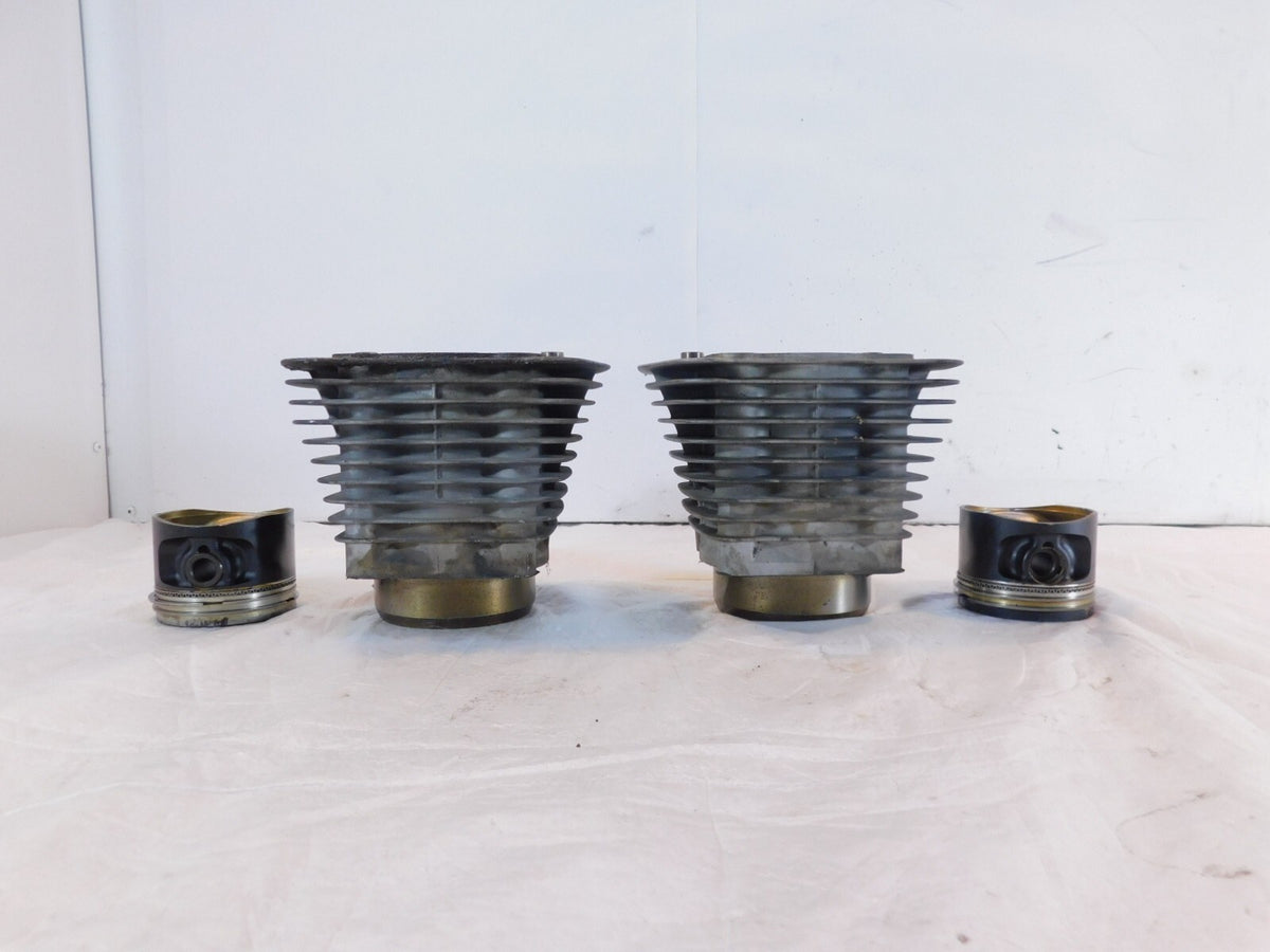 Pair Harley Davidson Sportster 883 Silver Cylinder Jugs w/ Pistons P/N: 16446-86 - C3 Cycle