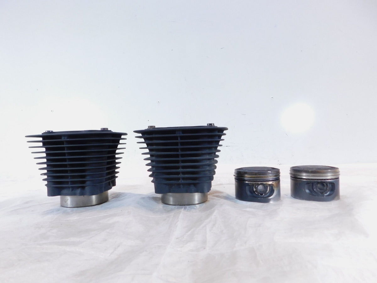 1999-2001 Buell X1 Lightning Black Front & Rear Cylinder Barrel Jugs w/ Pistons - C3 Cycle