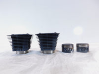 1999-2001 Buell X1 Lightning Black Front & Rear Cylinder Barrel Jugs w/ Pistons - C3 Cycle
