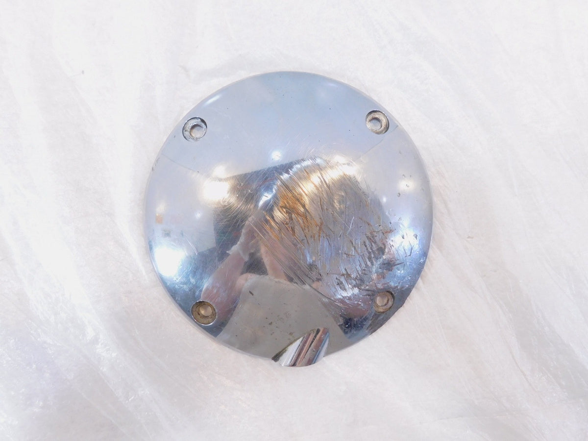 Harley Davidson Sportster 883 1200 Polished Left Engine Motor Clutch Derby Cover - C3 Cycle