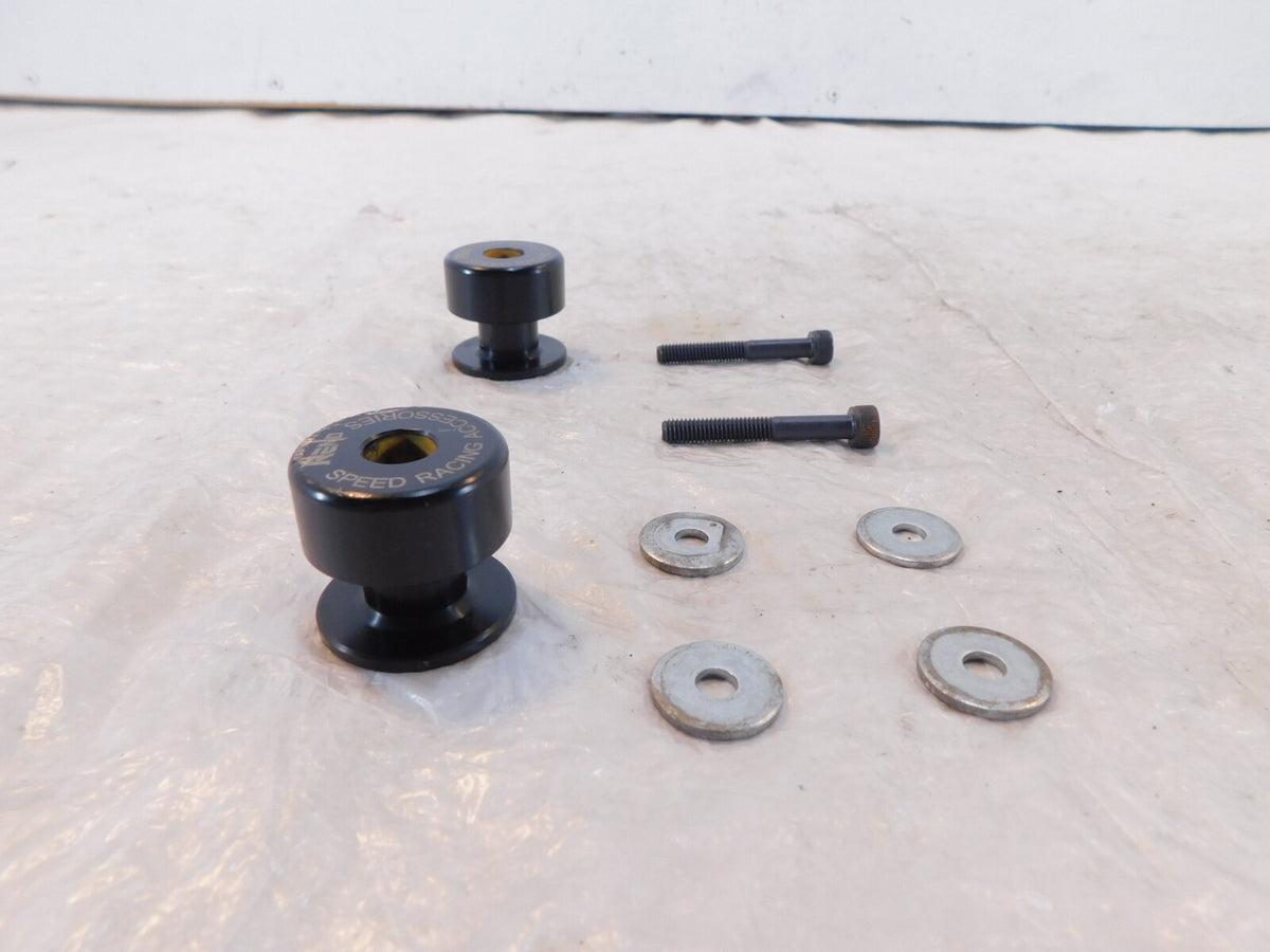 22-24 Yamaha YZFR7 YZF-R7 R7 RENO SP1-M6 Black Rear Swingarm Spool Sliders (6MM) - C3 Cycle