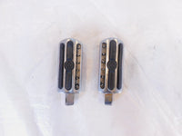 Harley Touring FXR Dyna Sportster & Softail Chrome & Rubber Footpegs Footrests - C3 Cycle