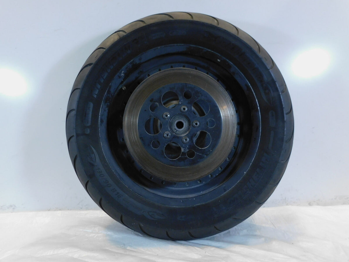 Harley Davidson Sportster 883 1200 & Softail Fat Boy Solid Black Rear Wheel Rim - C3 Cycle