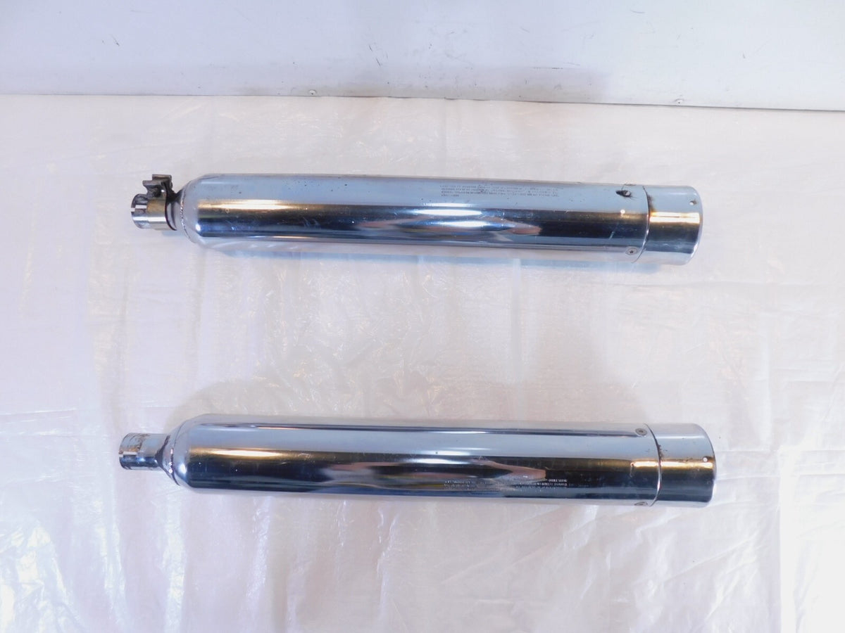 Harley Davidson Road King & Electra Glide Left & Right Exhaust Pipe Mufflers - C3 Cycle