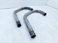 1976 76 Moto Guzzi Convert I V1000 Left/Right Front Exhaust Header Muffler Pipes - C3 Cycle